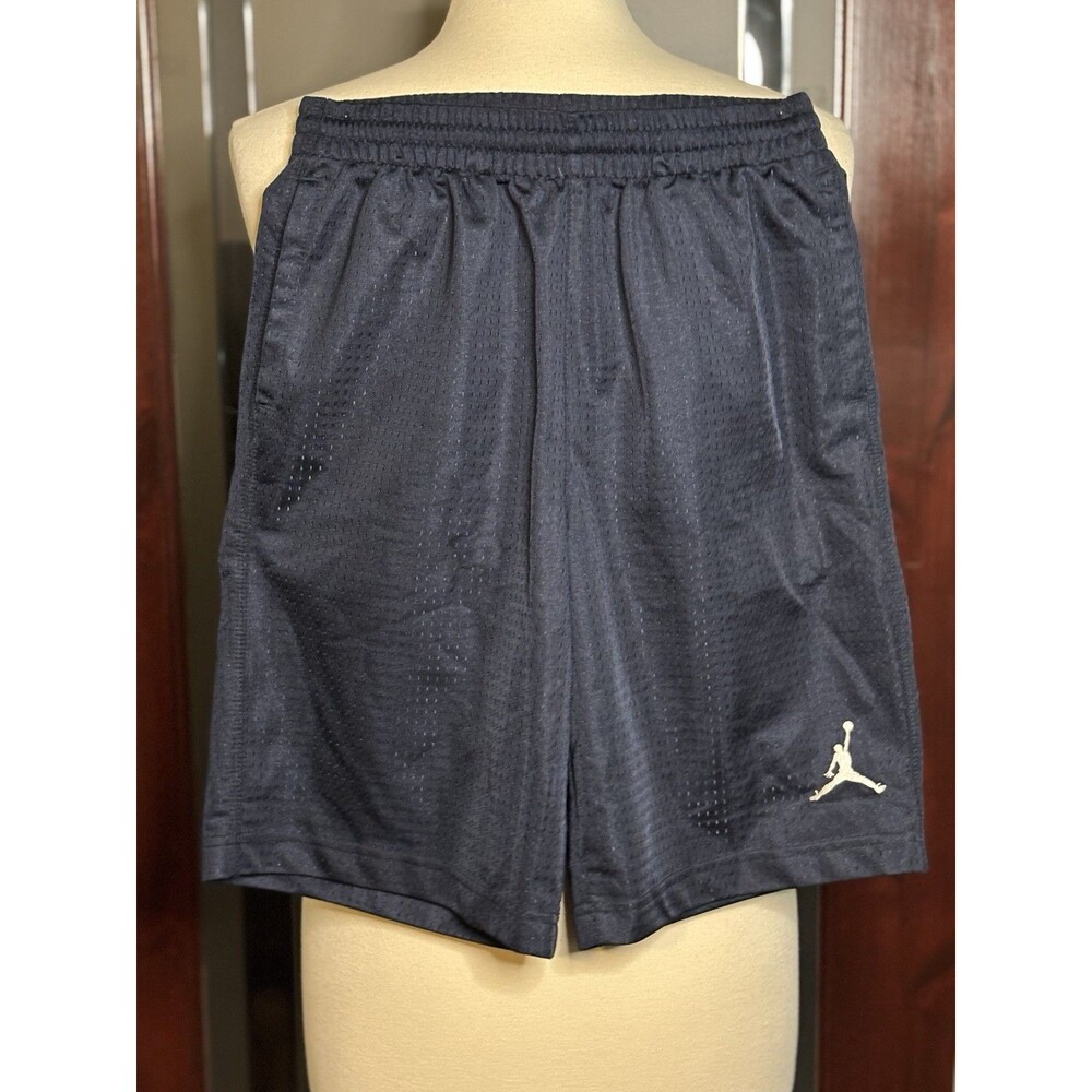 Boys Navy Blue Jordan Jumpman Mesh Basketball Shorts Size Large 12-13 Yrs